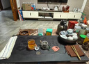 合成烏金石茶盤(pán)大號長(cháng)方形茶桌家用辦公簡(jiǎn)約實(shí)用托盤(pán)排水茶盤(pán)套裝 烏金石-荷花60*40cm-送七件套 曬單實(shí)拍圖