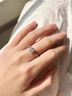 DR一克拉莫桑鉆石鉑金鉆戒D級(jí)訂結(jié)婚戒指情人節(jié)表白生日禮物送女友 1克拉莫桑鉑金鉆戒/D級(jí) 默認(rèn)開(kāi)口可調(diào)節(jié)大小 曬單實(shí)拍圖