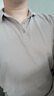 真維斯（JEANSWEST）POLO衫男短袖2025夏季純棉潮流休閑百搭上衣男淺灰XL 曬單實(shí)拍圖