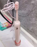 花上電動(dòng)牙刷成人情侶套裝聲波全自動(dòng)式女生男士款送閨蜜生日禮物 露露紫-共配2只刷頭 標(biāo)準(zhǔn)規(guī)格2支刷頭-1年只充1次電 曬單實(shí)拍圖