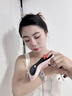 佳禾美電動剃毛器私處男女士脫毛儀刮毛器女生私密處刮毛刀腋下陰部毛發(fā)修剪機器全身可用脫毛機神器 櫻花粉【安全刀頭三合一+收納底座+定位齒梳】 曬單實拍圖