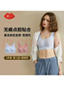 氧心（YANGXIN）云朵無(wú)尺碼內衣果凍膠吊帶背心女士?jì)纫屡男厣贤袩o(wú)痕無(wú)鋼圈胸罩 嬰兒藍+蜜桃茶（背心款） 均碼 （A-C/90-140斤） 曬單實(shí)拍圖