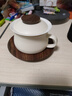 三旬知遠(yuǎn)茶咖一體杯茶水分離泡茶杯辦公室喝茶輕奢高檔陶瓷咖啡杯子 曬單實(shí)拍圖