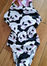 洲克（ZOKE）競速運動(dòng)訓練競技泳衣女親子裝兒童熊貓泳衣姐妹裝 黑白粉小熊花 170cm -76-64（20） 曬單實(shí)拍圖