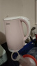 美的（Midea）電熱水壺家用電水壺?zé)畨?雙層防燙 0涂層食品級(jí)304不銹鋼 1500W快速沸騰 1.7L大容量 HJ1705 曬單實(shí)拍圖