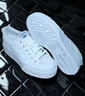 adidas NIZZA PLATFORM厚底增高運(yùn)動(dòng)帆布鞋男女阿迪達(dá)斯三葉草   白   38.5 曬單實(shí)拍圖