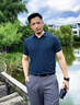 UBV美式海鷗領(lǐng)新疆棉透氣短袖POLO衫男士2025春夏季休閑小V領(lǐng)保羅衫 藍(lán)色 /新疆棉+抗皺 XL （建議141-155斤） 曬單實(shí)拍圖