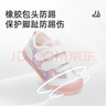 泰蘭尼斯學(xué)步鞋初秋男女寶寶包頭防踢運動鞋防滑機能鞋粉/白20碼 曬單實拍圖