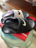 耐克（NIKE）官方男女童KAWA嬰童涼鞋夏季涼拖沙灘寶寶易穿脫DM0974 100白色/黑/黑 27 曬單實拍圖