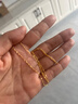 賽菲爾七夕禮物18K黃金項鏈女彩金水波紋鎖骨鏈送女友七夕禮物約45cm 曬單實拍圖