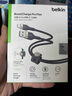 貝爾金（BELKIN） USB-IF認(rèn)證Type-C輕柔編織快充線適用于蘋(píng)果iPhone 15 Pro Max車(chē)載CarPlay充電數(shù)據(jù)線 USB-A轉(zhuǎn)Type-c 1米藍(lán)色 曬單實(shí)拍圖