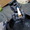 思考者煙灰缸復活島石頭人創(chuàng  )意煙灰缸客廳民宿個(gè)性潮流搞怪工 黑色 曬單實(shí)拍圖