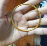 老廟黃金手鐲足金古法實心傳承素圈鐲子生日節(jié)日禮物送女友老婆自戴款 【厚壁】56#：約10.6g 曬單實拍圖