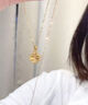 老鳳祥黃金項鏈女2025新款足金心動四葉草吊墜七夕情人節(jié)禮物送女友老婆 足金四葉草吊墜 約0.6g【贈銀鏈】代寫賀卡+禮盒 曬單實拍圖