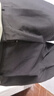 杉努（SHANNU）休閑褲子男士春夏季垂墜薄款潮流寬松闊腿冰絲直筒商務(wù)小西裝長(zhǎng)褲 黑色【高品質(zhì)】 L 曬單實(shí)拍圖