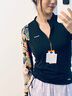 迪卡儂（DECATHLON）泳衣女連體長袖沖浪服保守上衣泡溫泉花卉密語-4813407 曬單實拍圖