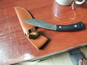鍛打蒙古手把肉小刀不銹鋼家用戶(hù)外割肉水果刀剔骨吃肉鋒利刀具 手工鍛打檀木吃肉刀（贈皮套）*2 曬單實(shí)拍圖