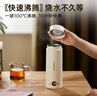 樂扣樂扣電熱水杯燒水杯 小型便攜式燒水壺戶外熱水壺旅行熱水壺家用保溫加熱杯400ml 曬單實拍圖
