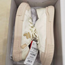 斐樂(lè )（FILA）FUSION斐樂(lè )潮牌WALLRIDE女鞋一腳蹬帆布鞋夏新款板鞋休閑鞋 奶白/木薯粉-GT 37.5 曬單實(shí)拍圖