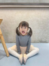 京小米森活兒童舞蹈服毛衣冬季少兒長袖芭蕾舞練功體操服藝考短褲小外套女生 【單件毛衣】灰色 120 曬單實(shí)拍圖