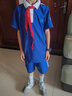 YALOTT【雅蘭特】深圳校服小學(xué)速干衣夏運動(dòng)服親膚透氣清爽舒適夏季柔軟 速干版小學(xué)夏運套裝（男） 速干上衣+高級版短褲 140 曬單實(shí)拍圖