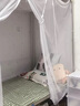 雅鹿夏季單人家用免安裝蚊帳老式學(xué)生宿舍加密上下鋪遮光防塵蚊帳床簾 疊門款-快樂熊【防蚊防塵】 0.9m床【寬90*長190*高160cm】 曬單實拍圖