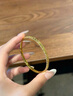 中意妮金包銀碎冰冰手鐲古法實心手環(huán)手鏈情人節(jié)生日禮物送女友 4mm碎冰冰(包金0.2g內(nèi))52號一物 曬單實拍圖