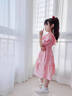 G.DUCKKIDS女童連衣裙夏裝2025新款大童兒童洋氣公主裙童裝夏季女孩純棉裙子 粉色 120 建議4-5歲 曬單實拍圖