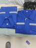 藍之旺 工作服定制長袖工廠服勞保服套裝男4S店焊工汽修工裝定制印logo A10滌棉套裝 L 曬單實拍圖