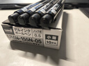 三菱（Uni）UMR-85N筆芯中性筆替芯0.5mm適用UMN-155/105/152中性筆筆芯 黑色10支裝 曬單實(shí)拍圖