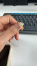 中鑫珠寶晨曦皇冠黃金戒指天空藍(lán)水滴海洋之心足金鑲嵌送女友禮物 金重2.9克（15圈號(hào)） 曬單實(shí)拍圖