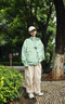 KOLON SPORT/可隆防風(fēng)夾克 男女同款戶(hù)外運動(dòng)防潑水露營(yíng)2合1休閑外套 LUJK5AT642-MT 薄荷綠 S 165/88A 曬單實(shí)拍圖