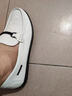 老人頭皮鞋男春秋季真皮舒適休閑豆豆鞋男輕便透氣軟底樂(lè )福鞋懶人鞋 白色 39 曬單實(shí)拍圖