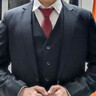 OIMG結婚領(lǐng)帶免打結新郎酒紅色商務(wù)拉鏈式高級感婚禮正裝西裝襯衫配飾 酒紅色 曬單實(shí)拍圖