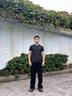 衣品天成高街闊腿牛仔褲男2025秋季新款寬松直筒褲松緊腰抽繩系帶褲子男 曬單實(shí)拍圖