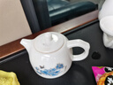 瓷牌茗茶具羊脂玉功夫茶具套裝家用客廳新中式高檔會(huì )客泡茶套組禮盒裝送禮 《藍彩牡丹》羊脂玉茶具15件套 曬單實(shí)拍圖