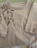 中年媽媽夏裝棉麻刺繡上衣女士夏季高端亞麻小衫苧麻女裝短袖T恤 M-307淺紫色 3XL 建議150-170斤 曬單實拍圖