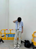 牧唯美式復(fù)古直筒工裝褲男士春秋季新款cleanfit多口袋微喇休閑長褲子 米杏色 XL [建議130-150斤] 曬單實拍圖