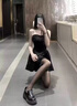 貓人光腿神器黑透膚秋冬防勾絲大碼不掉檔微壓顯瘦收腹提臀打底連褲襪 黑透膚 【平腰連腳 200g/10~20℃】 1條 均碼 （建議80~160斤） 曬單實拍圖
