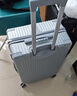 梵地亞行李箱小型登機箱男出差短途女旅行拉桿箱密碼皮箱杯架銀色20英寸 曬單實拍圖