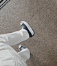 匡威（Converse）官方 Run Star Hike高幫帆布流星厚底鞋黑色166800C 166800C/黑色 38 曬單實(shí)拍圖