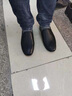 卡牧納 KMNA皮鞋男2025夏季新款男鞋一腳蹬韓版潮流百搭男士牛皮軟面軟底皮鞋 四季   黑色 41 曬單實(shí)拍圖
