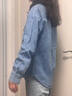 Levi's【商場同款】李維斯25年新款女士美式復(fù)古牛仔襯衫16786 藤鼠藍 S 曬單實拍圖