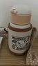 史努比（SNOOPY）兒童保溫杯帶吸管直飲男女小學(xué)生316不銹鋼喝水杯子雙蓋壺500ml咖 曬單實(shí)拍圖