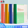 晨光（M&G）文具10本a5筆記本本子薄批發(fā)小軟抄記事本軟面抄英語日記會議記錄本無線裝訂30張APNBC011辦公用品 曬單實拍圖