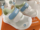 基諾浦嬰兒學(xué)步鞋春季透氣步前鞋男女兒童機能鞋童鞋GB2412白色/水晶藍 曬單實(shí)拍圖