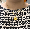 周大福金織山茶花足金黃金吊墜大版(工費(fèi):260計(jì)價(jià))EOF1647七夕節(jié) 足金 約5.65g 曬單實(shí)拍圖