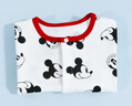 迪士尼寶寶（Disney Baby）童裝男童連體衣米奇卡通肩開連體衣純棉 白底米奇 90cm 24個月/身高 曬單實拍圖