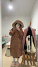 DRPR品牌女裝洋氣時尚設計感小眾大毛領羽絨服女冬季加厚保暖顯瘦外套 豆乳包 XS 80-105 曬單實拍圖