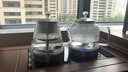 友家鋪?zhàn)樱˙iooner） 全自動(dòng)底部雙上水電熱燒水壺泡茶專用玻璃燒水器茶臺(tái)一體茶桌嵌入式電茶爐茶具套裝 1L 三壺加水-亮光黑-三件套（37*20cm） 曬單實(shí)拍圖